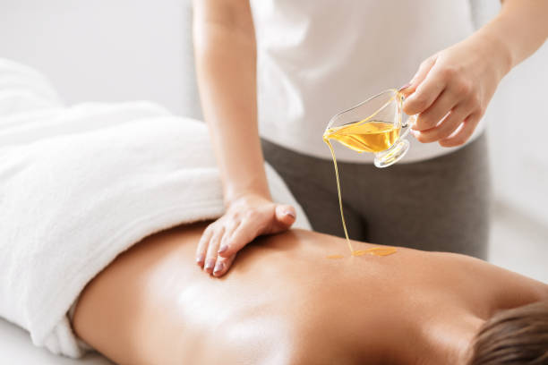 Aromatherapy back massage
